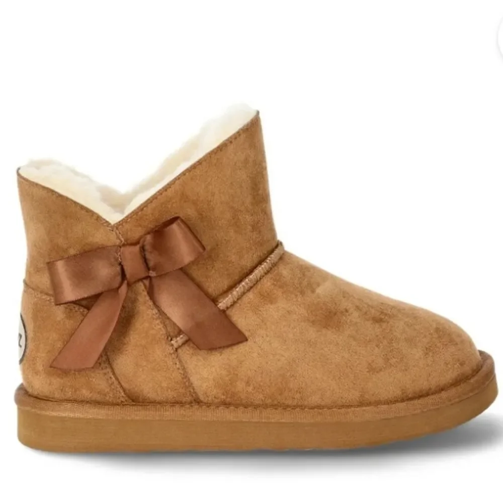 BearPaw Pawz‎ Faux Suede Shearling Boots- Hickory